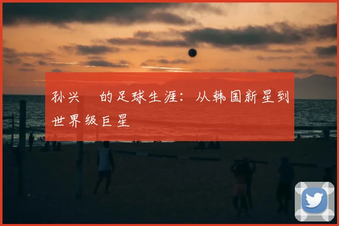 孙兴慜的足球生涯：从韩国新星到世界级巨星